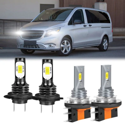 Kit de 4 bombillas LED altas bajas para Mercedes-Benz Metris 2016-2023 H15 Foto 1 de 4