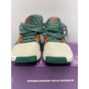 Scarpe da basket Nike LeBron Witness 8 sneakers sportive verde/arancione taglia W9/M7,5 - Foto 1 di 11