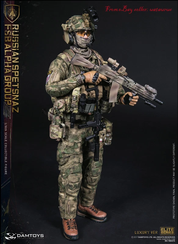 1/6 DAMTOYS 78047A Russian Spetsnaz FSB Alpha Group Figure Model Collection