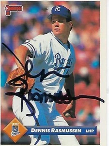 DENNIS RASMUSSEN SIGNIERT 1993 DONRUSS #778 - KANSAS CITY ROYALS - Bild 1 von 1