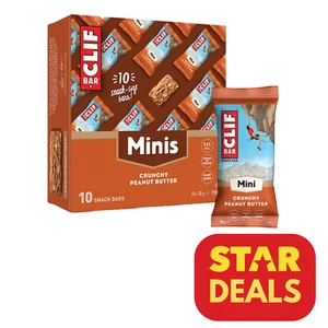 Clif Mini's Crunchy Peanut Butter Bars | 10 x 28g bars | bb 21/05/25 - Picture 1 of 5