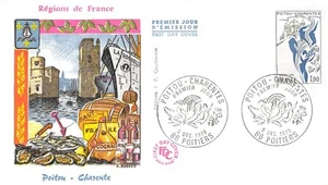 Envelope FDC France Poitou Charente 1975 Poitiers N1 - Picture 1 of 1