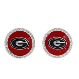 New Georgia Bulldogs Women's Eudi Stud Earrings, NCAA - Picture 1 of 2