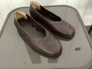 M&S WOMENS FOXGLOVE LEATHER SHOES, SIZE 4.1/2 - Picture 1 of 4