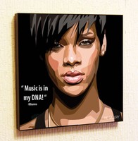 Rihanna music poster 24 x 36/" I/'m Crazy and I dont pretend to be anything else