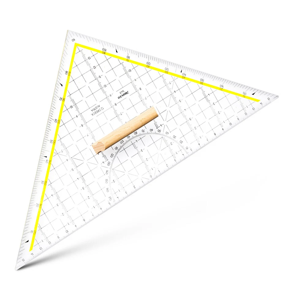 ARISTO großes Geodreieck mit Griff 32cm Tz Dreieck Zeichendreieck Kunststoff neu