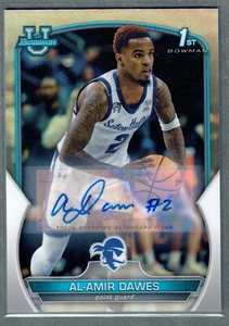 2022-23 Bowman University Cromo Al-Amir Dawes Refractor Automático 1er Bowman #/499 - Imagen 1 de 2