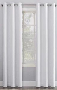 Sun Zero 2 White 84" Grommet Thermal Insulated Blackout Window Curtain Panels  - Picture 1 of 4