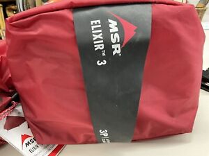 MSR Elixir 3 Lightweight Backpacking Tent with Footprint New With Tags