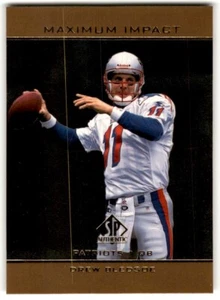 1998 SP Authentic Maximum Impact Drew Bledsoe #SE25 New England Patriots - Picture 1 of 2