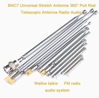  BNC7 Universal Stretch Antenne 360° Zugstange Teleskopantenne Radio Audio - Bild 1 von 4
