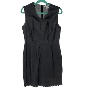 Newport News Styleworks Ledermantel Kleid Gr. 8 Vintage kurz schwarz lasergeschnitten - Bild 1 von 6