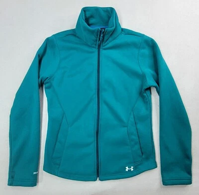 Under Armour Jacket Womens M Storm 1 Fleece Full Zip Blue Green Limited Use - Image 1 of 4