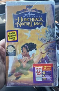 Walt Disney's Masterpiece The Hunchback of Notre Dame on VHS (Sealed) "NEW" - Picture 1 of 5