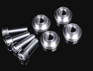 Solid Aluminum Shifter Base Bushings 01-05 12-15 Civic Acura RSX TSX MT Si USA - Foto 1 di 2