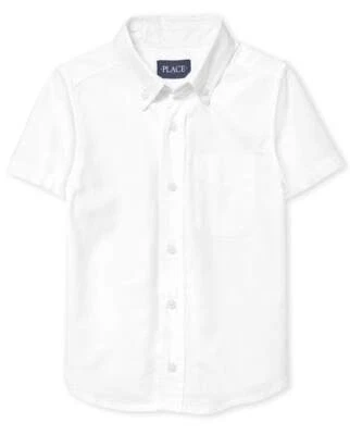 Children's Place Boy's Collared Button Down White Shirt Size XXL New With Tags - Image 1 of 4