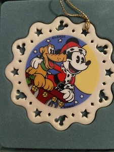 Lenox Disney Weihnachtsschmuck mit Mickey & Pluto - Bild 1 von 5