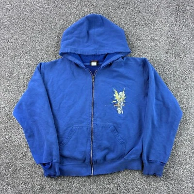 Sudadera con capucha vintage Y2K Fine Hot Topic Fairy para mujer azul medio alas de ángel pixie Foto 1 de 4