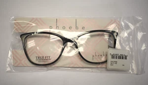 Phoebe Couture P358 True Fit Black Frame Eyeglasses 54-17-140 Demo Lenses $154 - Picture 1 of 8