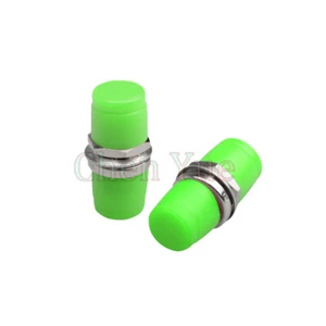 50pcs FC APC Single Mode Simplex Fiber Optic Adapter FC Green Hat Flange Adapter - Picture 1 of 5