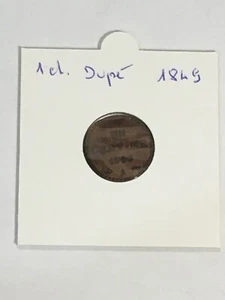 France 1 Centime Dupré 1849 A (10-1) - Picture 1 of 3