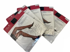 5 PAAR STRUMPFHOSE - BEAUTE' CLASSIQUE GRÖSSE QUEEN 1 SCHWARZ FARBSTEUERUNG TOP - Bild 1 von 4