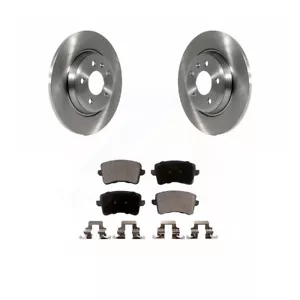 Rear Metallic Brake Pad Rotor Kit for 2009-2016 Audi A4 - Picture 1 of 7