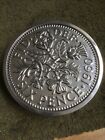 Silver Sixpence Biscuit Tin Waitrose