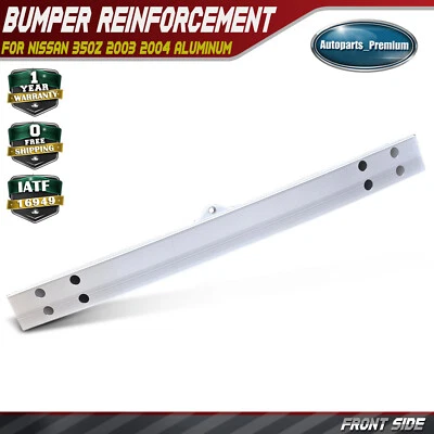 Barra de impacto de haz de refuerzo de parachoques delantero para Nissan 350Z 2003 2004 aluminio Foto 1 de 4