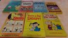 7 Different Vintage Snoopy Peanuts Charlie Brown Fawcett Crest Comic Books Good!