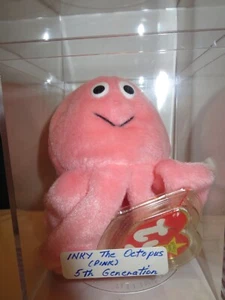 Inky the Octopus, (Rosa), 5ª Generación, Retirado Como Nuevo en Estuche - Imagen 1 de 1
