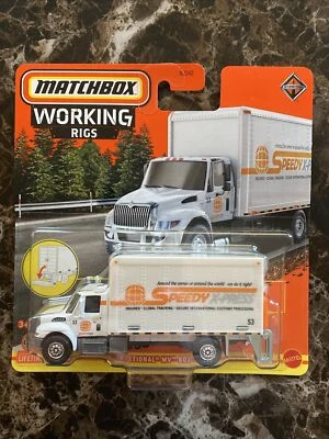 2023 Matchbox Working Rigs International MV Box Truck White 11/16 COMBINE SHIP! - Image 1 of 4