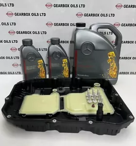 GENUINE MERCEDES BENZ 9G TRONIC AUTOMATIC GEARBOX SERVICE KIT FILTER PAN OIL 7L - Picture 1 of 11