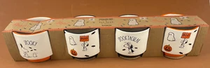 PEANUTS SNOOPY RAE DUNN Ramekin Set Halloween Set da Cottura Spooktaculare di 4 NUOVO - Foto 1 di 12