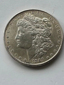 1889 P Morgan Silver Dollar Uncirculated - Picture 1 of 3