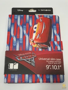 Housse Universelle Slim Samsonite Disney Cars Pour Tablettes iPads 9" À 10.1" - Picture 1 of 5