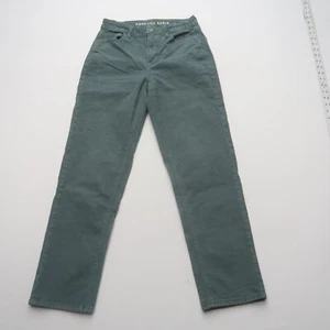 American Eagle Damen Cord Mom Straight Jeans Größe 2 Grün Stretch - Bild 1 von 11