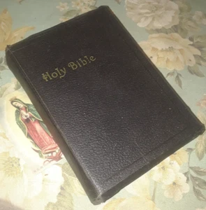 SELTENE ANTQ KING JAMES HEILIGE BIBEL ALT NEU TESTMT, ZUNGEN ◇KARTEN◇KEIN DATUM◇LEDER◇A+ - Bild 1 von 24