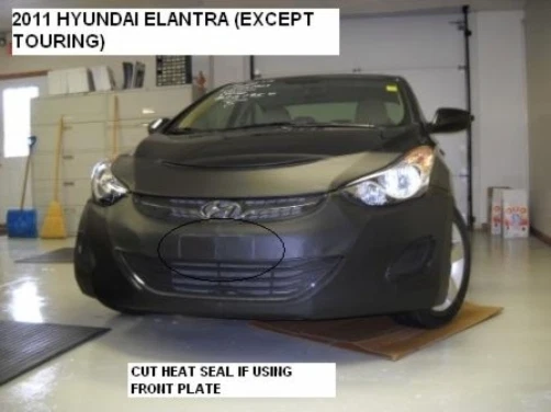 Lebra Front End Mask Cover Bra Fits 2011 2012 2013 Hyundai Elantra Sedan Only - Image 1 of 1