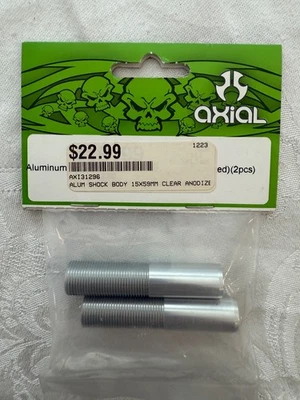 Axial Racing AX31296 Aluminum Shock Body 15x59mm Clear Anodized - Image 1 of 2