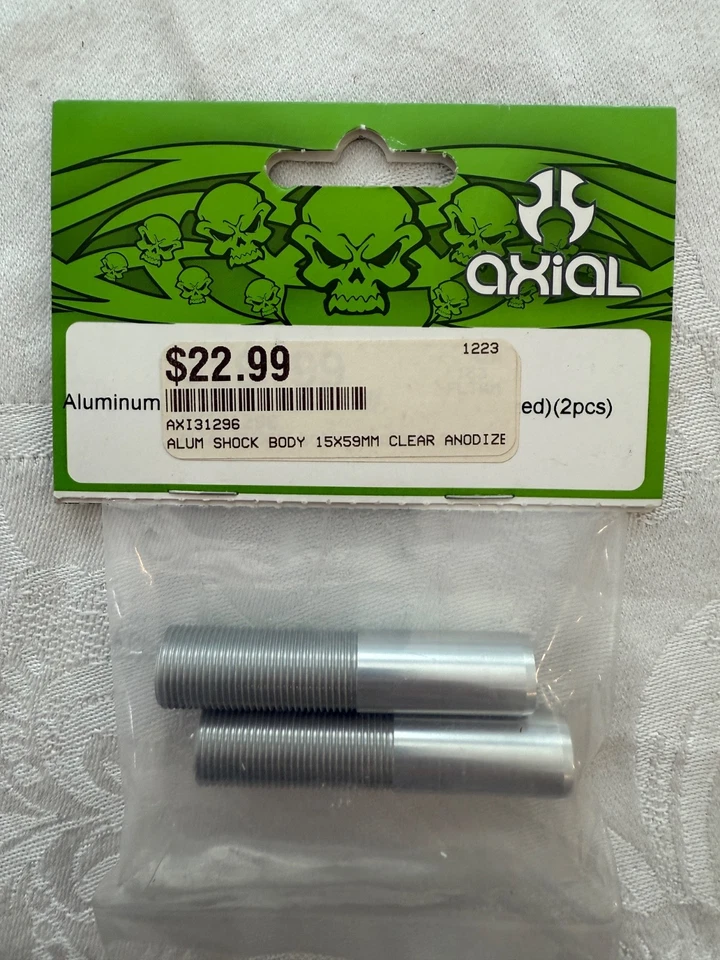 Axial Racing AX31296 Aluminum Shock Body 15x59mm Clear Anodized - Image 1 of 2
