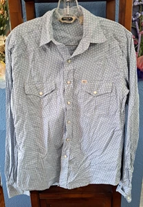 Salt Valley Damen S Western Druckknopf Hemd Blumen Sterne Muster Langarm - Bild 1 von 7