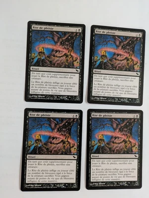 4 French Rite of Consumption Shadowmoor MTG NM Free shipping with tracking - Image 1 of 2