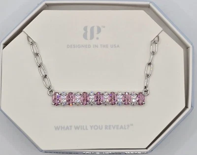 Ожерелье для вечеринки с бомбой NK67083 Solstice Serenity - розовый кварц кубический цирконий - Изображение 1 из 2