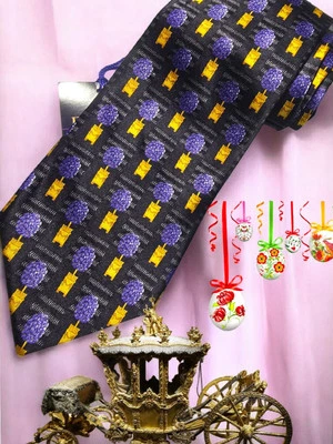 FABERGE FRANCE LUXURY USA WOVEN SATIN SILK NECKTIE, NWT $95 - Imagem 1 de 4