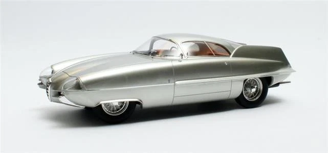 MATRIX MXL0102-031 1/18 Alfa Romeo B.A.T. 9 1955 Modello Auto Argento - Immagine 1 di 4