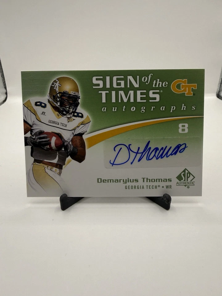 2010 SPA Football - Sign Of The Time Auto Demaryius Thomas #ST-DT (AU, RC) - Image 1 of 4