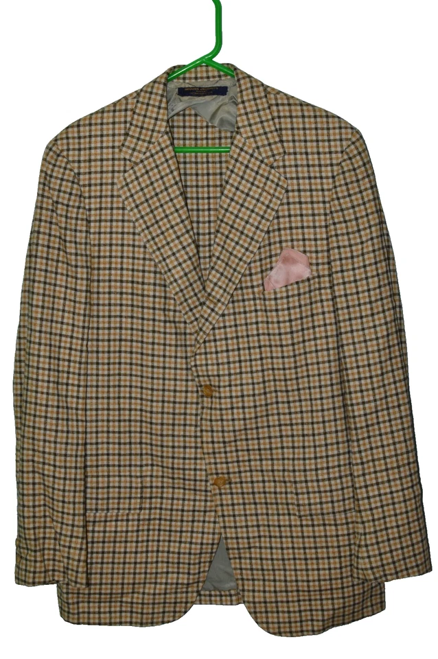 44XL BROOKS BROTHERS Men Vintage 3/2 Roll "Makers"  Tweed Sport Coat blazer - Image 1 of 4