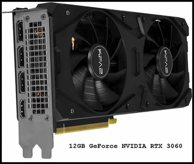 BRANDNEU !!! GeForce NVIDIA RTX 3060  1-Click OC 12GB GDDR6 KFA2 Graphics - Bild 1 von 4