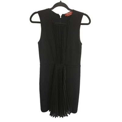 Vestido Vaina MAX MARA Studio Negro Plisado Sin Mangas Mediano Hecho en Italia Foto 1 de 4